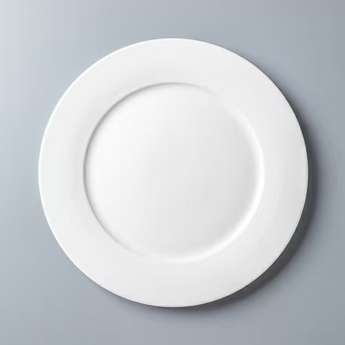 White Porcelain Dinner Plate Series